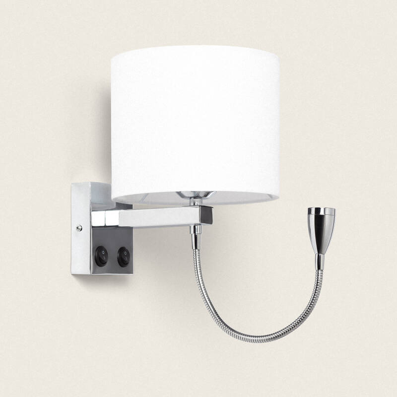 Produit de Lampe Murale avec Lumière de Lecture 2.5W Métal Silver-Kianga