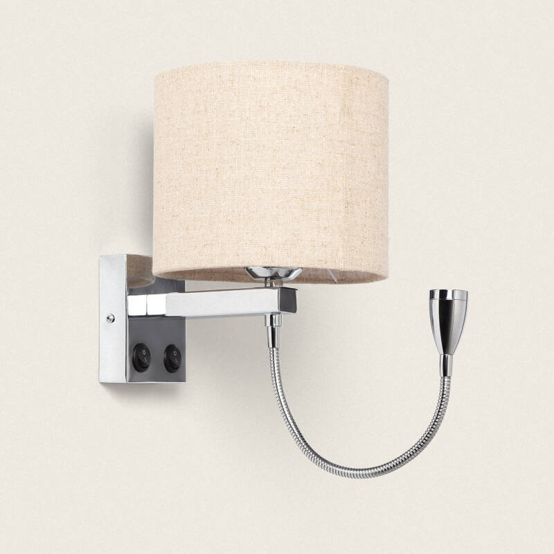 Produit de Lampe Murale avec Lumière de Lecture 2.5W Métal Silver-Kianga