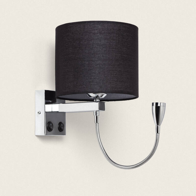 Produit de Lampe Murale avec Lumière de Lecture 2.5W Métal Silver-Kianga