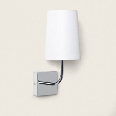 Wollen Conne Metal Wall Lamp in Silver