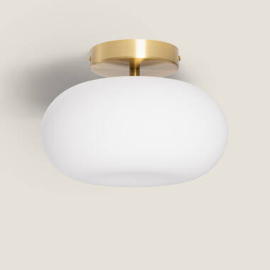 Keyla 9W Metal & Glass LED Ceiling Lamp