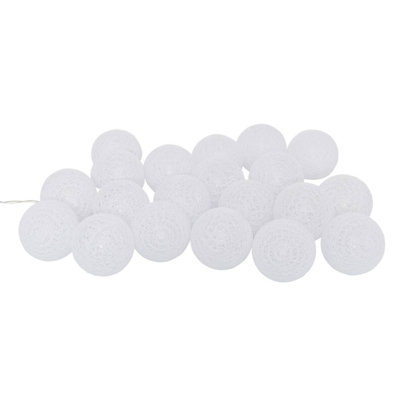 Product van White LED Chain of 20x Balls