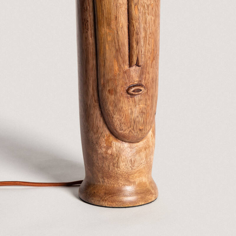 Product of Totem Wooden Table Lamp Base with ILUZZIA 