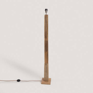 Kyathi Wooden Floor Lamp Base ILUZZIA