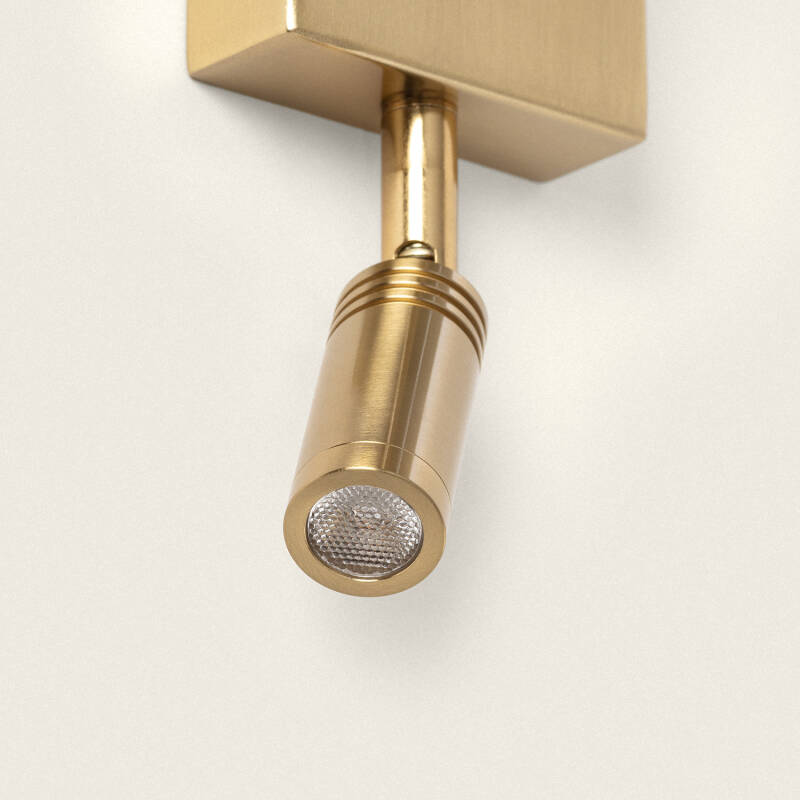 Prodotto da Lampada da Parete con Luce di Lettura 2.5W Metallo Gold-Teylo Conne