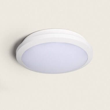 Plafonnier Extérieur LED Circulaire CCT 12,5-18,5W avec Détecteur de Mouvement Radar et Éclairage de Secours Ø300 mm