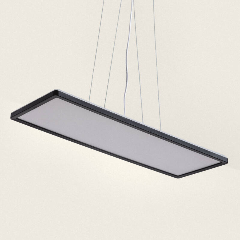 Product van Hanglamp LED 24W Rechthoekig CCT 580X200 mm Dubbelzijdig SwitchCCT Zwart