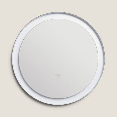 Miroir Salle de Bain avec Éclairage LED Anti-buée Ø60 cm Nahia