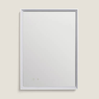 Specchio da Bagno con Luce LED e Antiappannamento 80x60 cm Maia