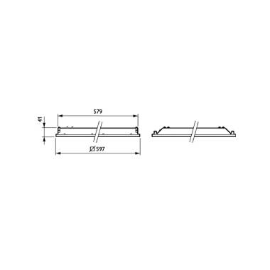 Product of 36W 60x60 cm Double Beam 3400lm LED Panel PHILIPS Ledinaire RC060B W60L60