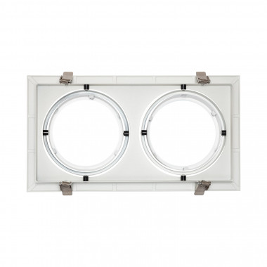 Produkt od Downlight Podhledový Rámeček Čtvercový Naklápěcí pro Dvě LED Žárovky AR111 Výřez 160x310 mm