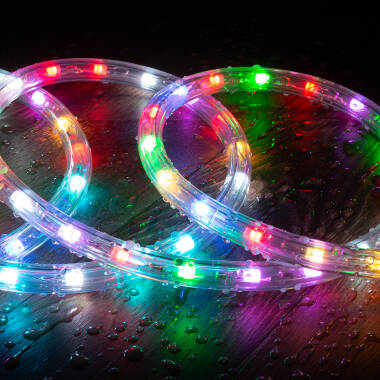 Product van LED Strip Rond 220V AC 36 LED/m RGB IP65 In te korten om de 100 cm