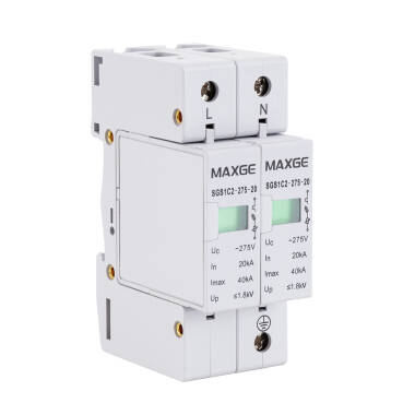 Produit de Parafoudre MAXGE 2P-Clase II-40kA-20kA-1,2kV