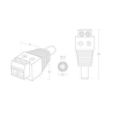 Product of Male DC Jack Connector 