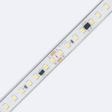 Product van LED Strip Dimbaar 220V SMD2835 Zelfregulerend 110 LED/m 1150 Im/m Breedte 12 mm IP65 in te korten om de 10 cm