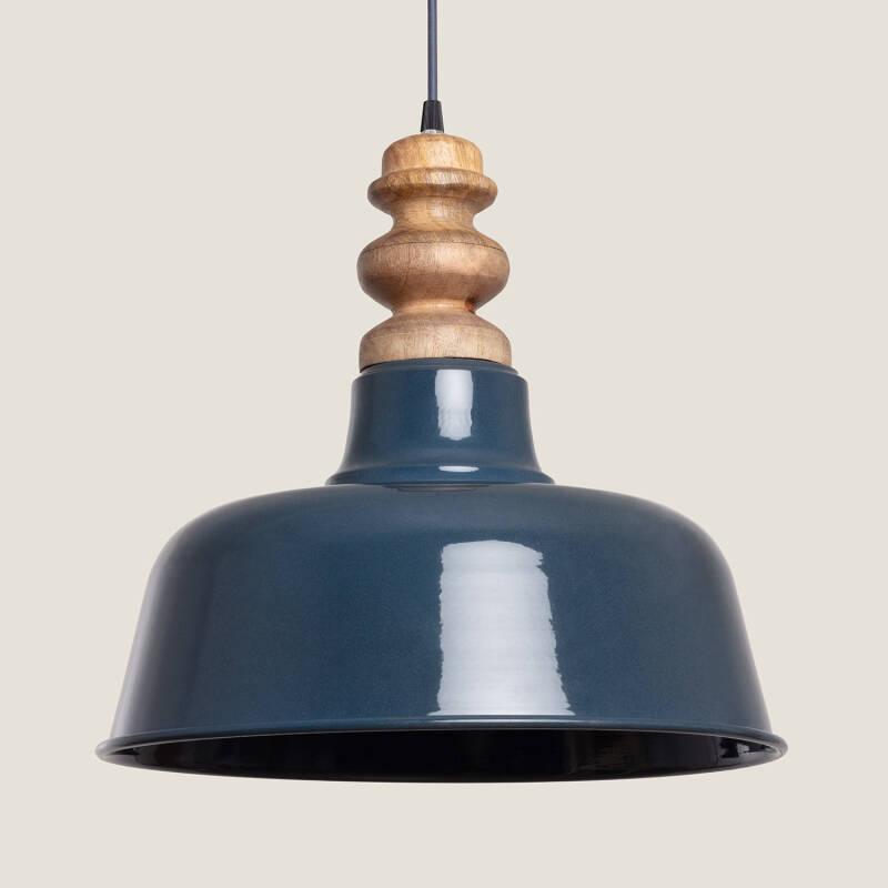 Product of Bela Yash Metal & Wood Pendant Lamp 