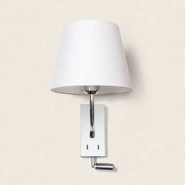 Product of Teylo Conne 2.5W Metal Wall Lamp with Reading Light in Silver