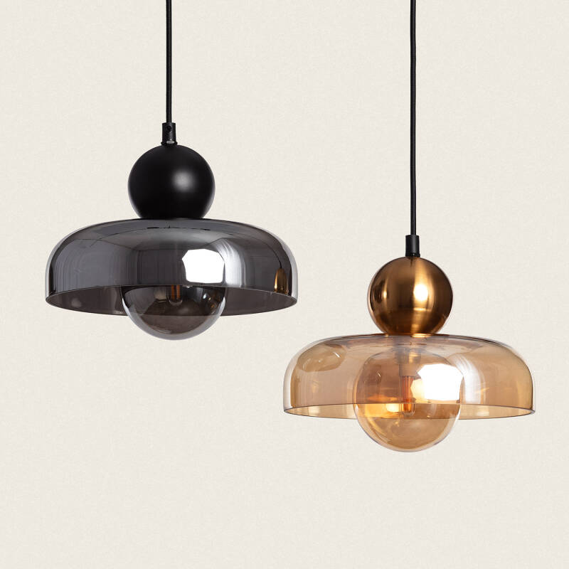 Product van Hanglamp Metaal en Glas Carlize