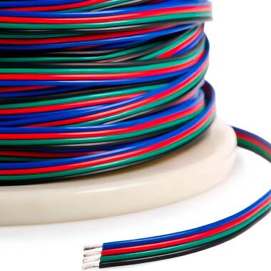 Product Flat Electrical Cable Hose 4x0.5mm² for RGB LED Strips