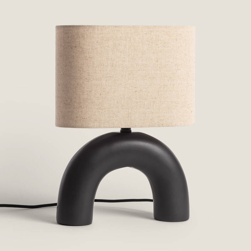 Produit de Lampe à Poser Céramique et Tissu Callie 