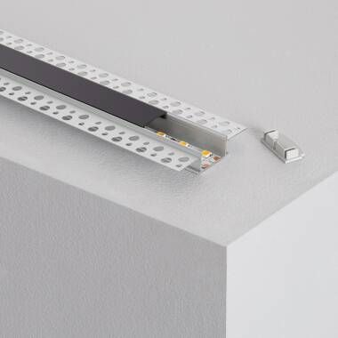 Aluminium Profiel inbouw in Gips / Gipsplaat 2m voor Dubbele LED-strips