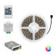 Product van LED Strip Kit 24V DC 60LED/m 5m IP65 RGB  Breedte 10mm met Voeding en controller