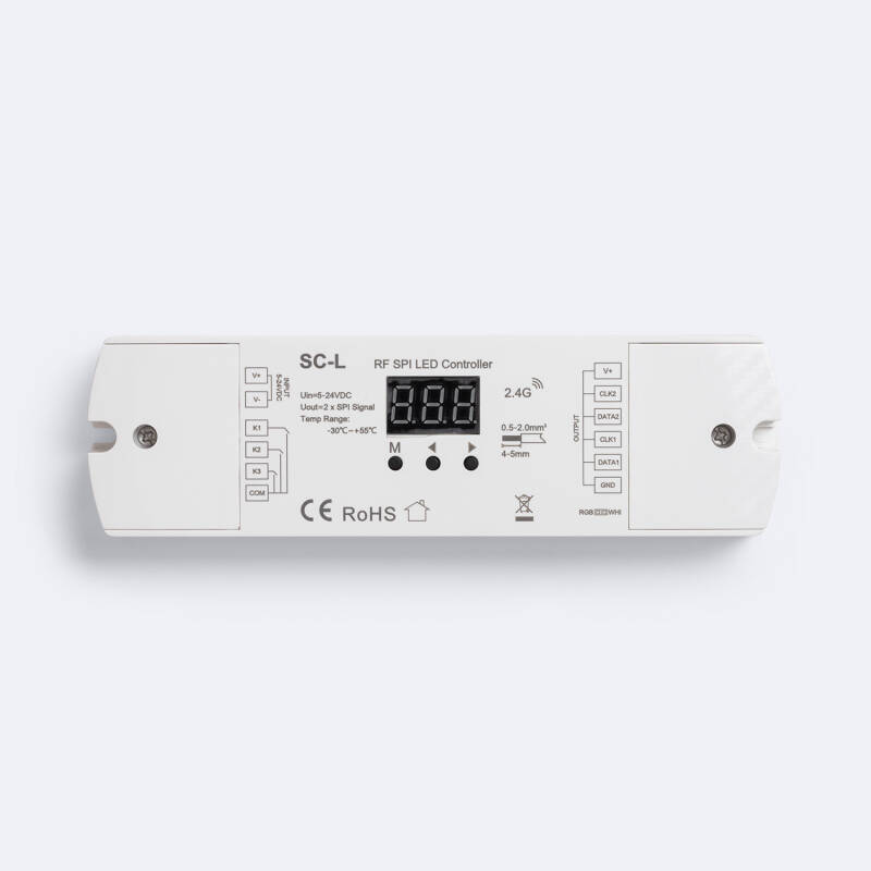 Produkt von Controller Dimmer für LED Streifen RGB/RGBW Digital SPI kompatibel mit Taster und RF Fernbedienung