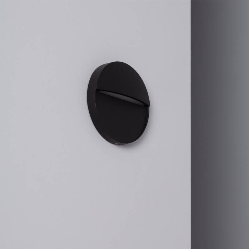 Product of Jade 4W Black Round Aluminium LED Wall Lamp