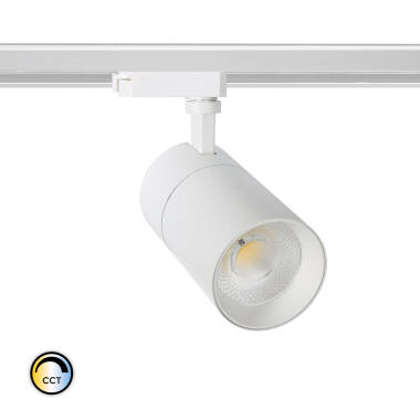 Spot LED New Mallet Dimmable CCT Sélectionnable 30W (UGR 15) pour Rail Monophasé