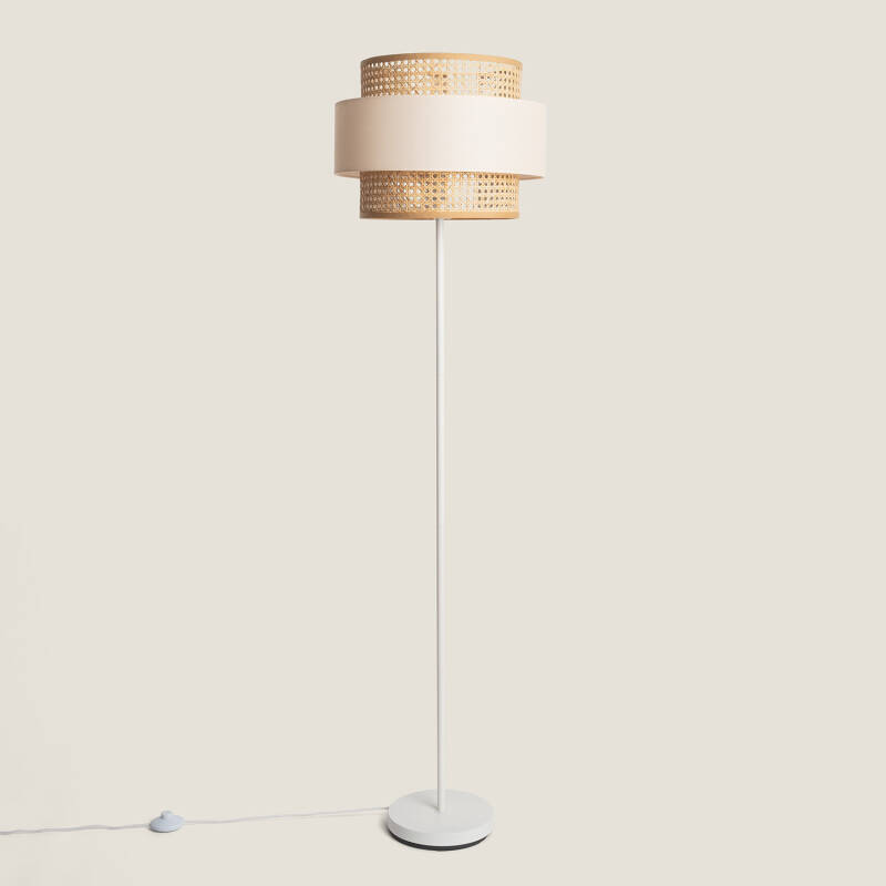 Product van Staande Lamp Metaal en Stof Amaia