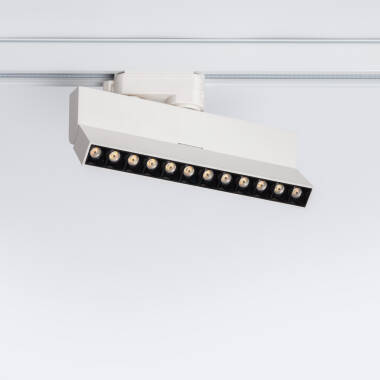 Product of 12W Elegant Optic Linear Dimmable LED Spotlight No Flicker CCT Selectable for Three Circuit Track in White