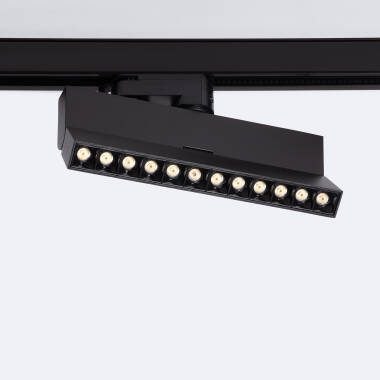 Product of 12W Elegant Optic Linear Dimmable LED Spotlight No Flicker CCT Selectable for Three Circuit Track in Black