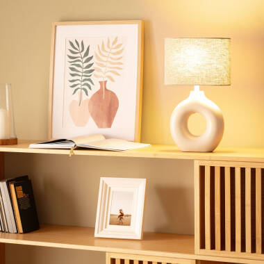 Produit de Lampe à poser Céramique et Tissu Memphis