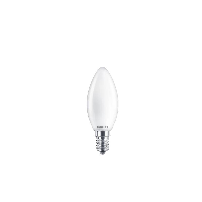 Prodotto da Lampadina Filamento LED E14 4,3W 470 lm BA38 Regolabile PHILIPS Candle