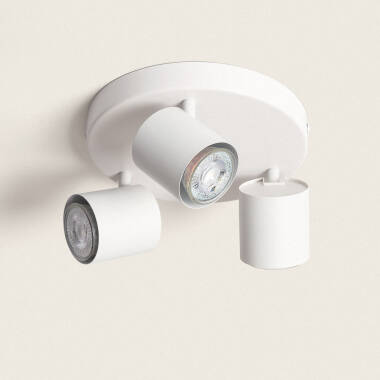 Edesta 3 Spotlight Round Ceiling Lamp