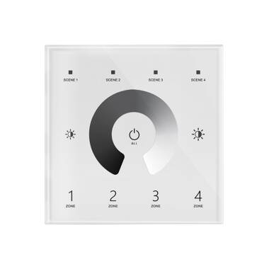 4 Zone Tactile DMX Monochrome Master Dimmer