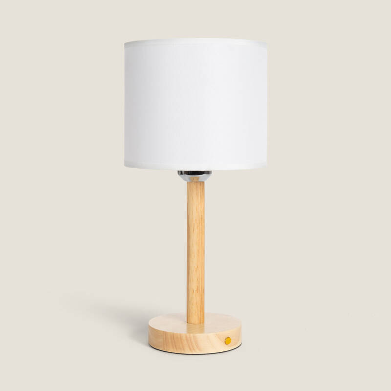 Prodotto da Lampada da Tavolo LED 1W Portatile in Legno con Batteria USB Ricaricabile Folgosa