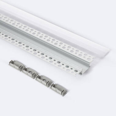 Aluminium Profiel inbouw in Gips / Gipsplaat 2m voor Dubbele LED-strips