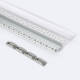 Product of 2m Aluminium Recessed in Plaster / Plasterboard for Double LED Strips 