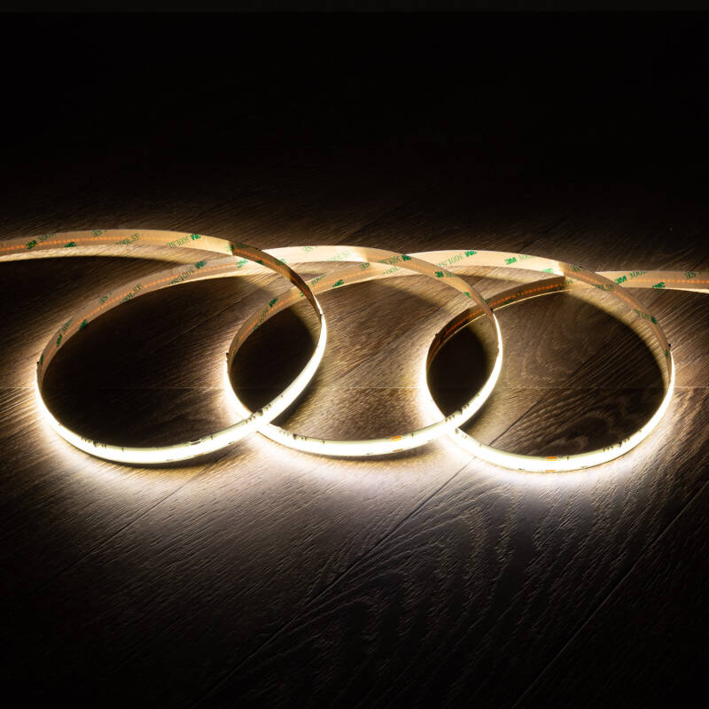 Product van LED Strip COB Digital SPI 24V DC 360 LED/m 5m IP20  Breedte 10mm Om de 8cm te knippen 