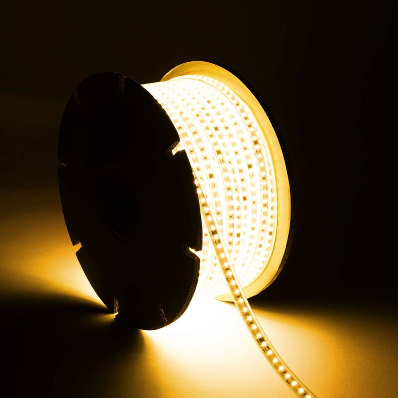 Product van LED Strip Rol Dimbaar Zelfregulerend  220V SMD2835 120LED/m 1000lm/m  Breedte 12mm 50m IP65