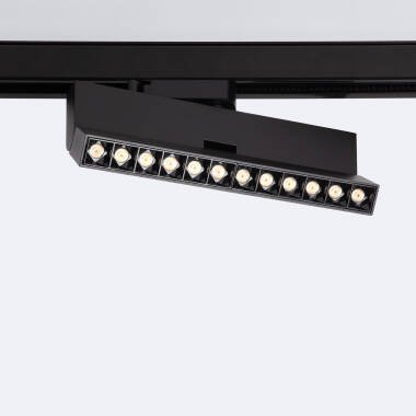 Rail Spot Linear LED Enkelfasig 12W Dimbaar CCT Selecteerbaar No Flicker Elegant Optic Zwart