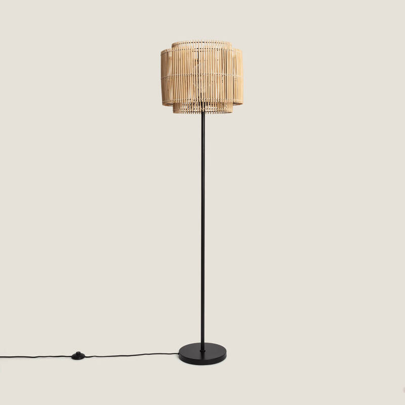 Product van Staande Lamp Metaal en Bambu Ayana