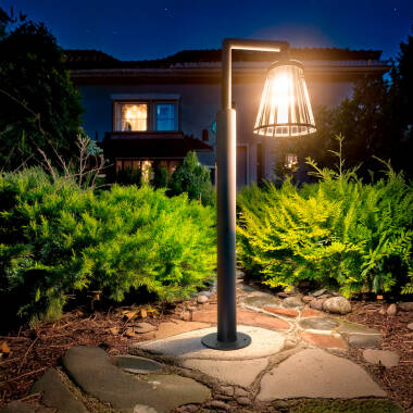 Bradda 6W Aluminium Outdoor LED Bollard 95cm