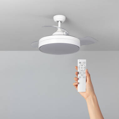 Ventilateur de Plafond Silencieux Dalori Blanc 106cm Moteur DC