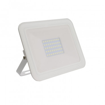 Product LED-Flutlichtstrahler 30W 120lm/W IP65 Slim Glas Weiss