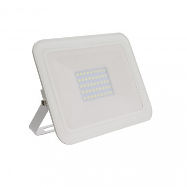 Proiettore LED Slim 30W 120lm/W IP65 Vetro Bianco