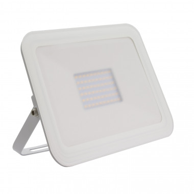 White 50W 120lm/W IP65 Glass Slim LED Floodlight