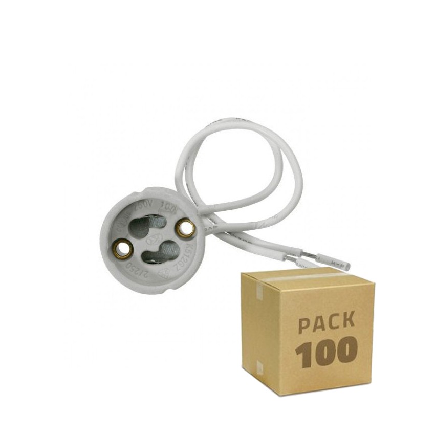 Product van Set van 100 GU10 lamphouders 