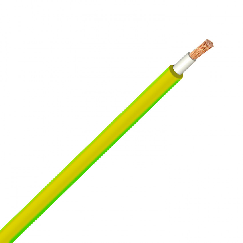 Product van Geel/Groene H07 V-K Kabel (6mm2)